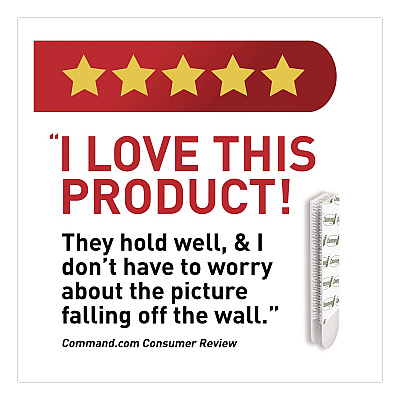 Command Damage-Free Hanging Picture Hanging Strip Pairs, (16) Large (0.75" x 3.65"), (12) Medium (0.63" x 2.75"), White, 28/Pack (MMM1720928ES)
