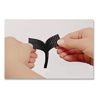 Scotch Extreme Fasteners, 1" x 3", Black, 2 Sets of Strips/Pack (RF6731)