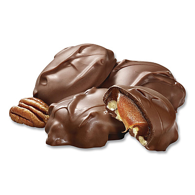 Performance Food Group Small Batch Wonders Snack-Size Sea Salt Caramel Pecan Cluster, 48 Pieces, 24 oz Box (MRY27160)