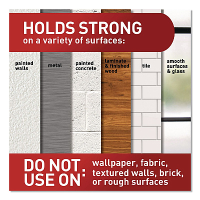 Command Damage-Free Hanging Clear Refill Strips, Value Pack Assortment: (8) Medium(0.73" x 2.75"), (8) Small (0.62" x 2.12"), 16/Pack (17200CLR16ES)