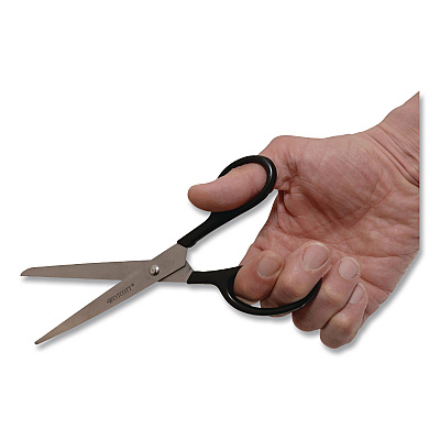 Westcott Straight Contract Scissors, 8" Long, 3" Cut Length, Straight Black Handle, 144/Carton (10572CT)