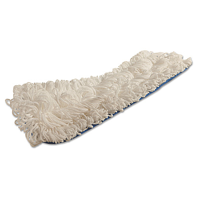 Rubbermaid Commercial Flow Flat Mop, Nylon, 18", White, (RCPQ805CT)