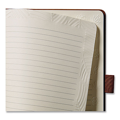 Lifelines Take Your Time Sensory Journal, Tactile White Gel Bead Hourglass, Wide/Legal Rule, Brown Cover, (80) 8 x 5 Sheets (160102)