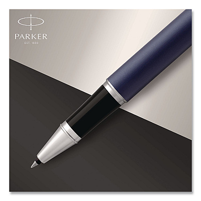 Parker IM Premium Rollerball Pen, Gift Box, Stick, Fine 0.7 mm, Black Ink, Black/Chrome Barrel (1931661)