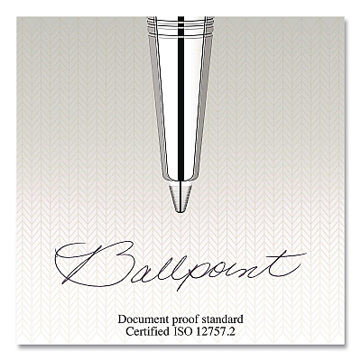 Quinkflow Refill for Parker Ballpoint Pen, Medium Conical Tip, Black Ink, 10/Pack (2119153)