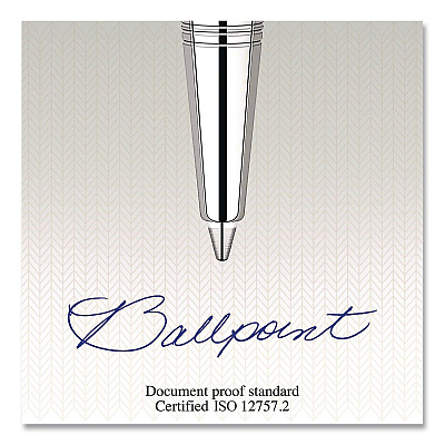 Quinkflow Refill for Parker Ballpoint Pen, Medium Conical Tip, Blue Ink, 10/Pack (2119154)