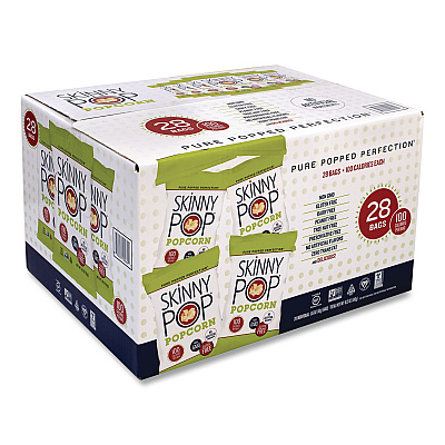 SkinnyPop Popcorn Popcorn Popcorn Popcorn, Original, 0.65 oz Bag, 28/Carton (SKP00462)