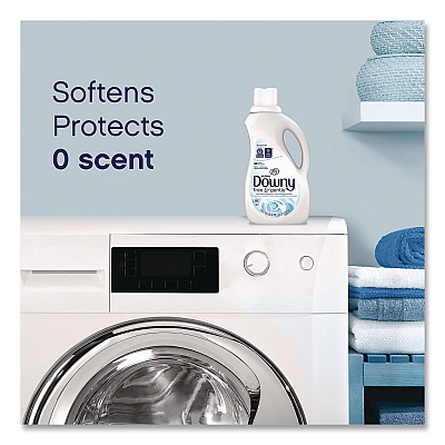 Downy Free and Gentle Liquid Fabric Softener, Unscented, 111 oz Bottle (18262)