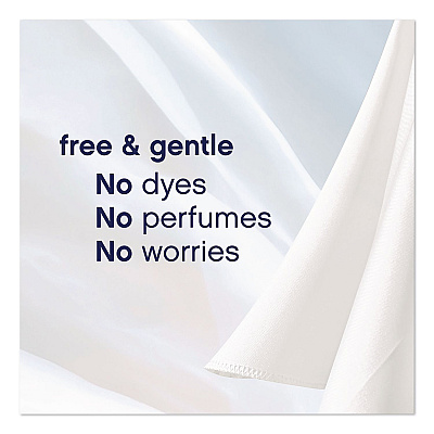 Downy Free and Gentle Liquid Fabric Softener, Unscented, 111 oz Bottle (18262)