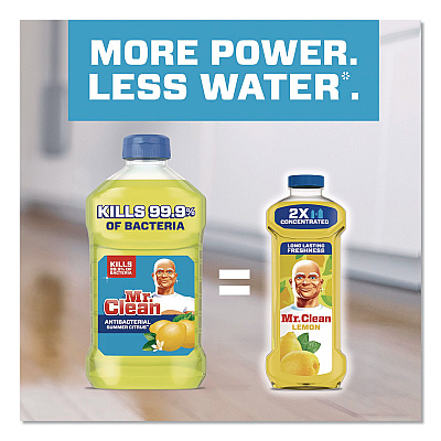 Mr. Clean Multi-Surface Antibacterial Cleaner, Lemon Scent, 99 oz Jug (18551)
