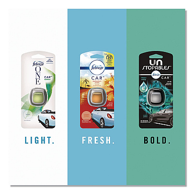 Febreze CAR Air Freshener, Linen and Sky, 2 mL, 2/Pack (811131)