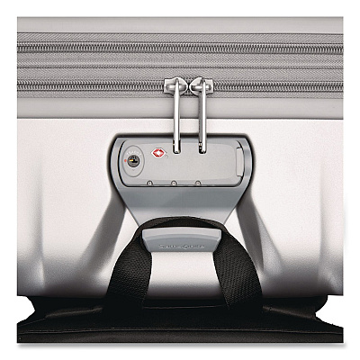 Samsonite Opto 3 Hardside Spinner Suitcase, 13.58 x 9.25 x 19.29, Silver (1470747722)