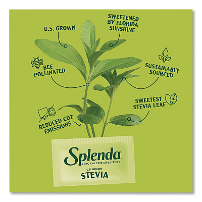 Splenda Stevia Sweetener Packet, 0.04 oz, 400/Box (HFP00613)