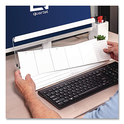 Quartet Flip-Top Glass Dry Erase Desktop Pad, 18 x 6, White Surface (Q090F04R)