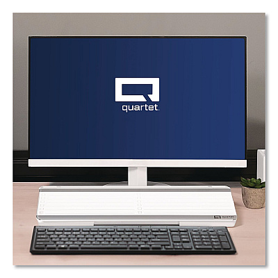 Quartet Flip-Top Glass Dry Erase Desktop Pad, 18 x 6, White Surface (Q090F04R)