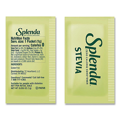 Splenda Stevia Sweetener Pack, 0.04 oz, 1,000/Carton (HFP00615)