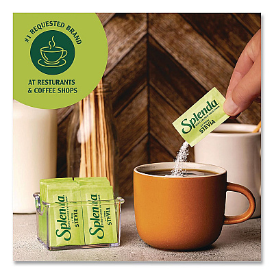 Splenda Stevia Sweetener Pack, 0.04 oz, 1,000/Carton (HFP00615)