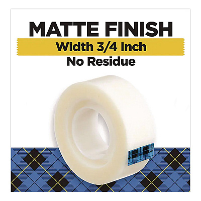 Scotch Wall-Safe Tape, 1" Core, 0.75" x 1,296", Clear, 2/Pack (7100361155)