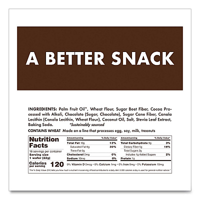 Rip Van Wafers, Dark Chocolate, 0.78 oz Packet, 16/Box (RVW70520)