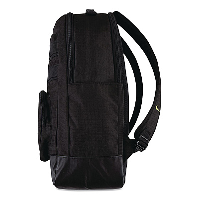 3BRAND Russell Wilson Nike Pro Laptop Backpack, Fits Devices Up to 17", 13 x 7 x 19, Black/Green (9AT047023)