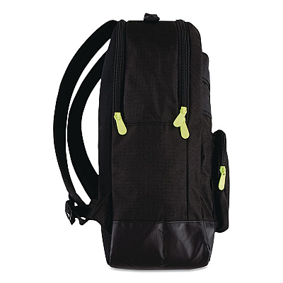 3BRAND Russell Wilson Nike Pro Laptop Backpack, Fits Devices Up to 17", 13 x 7 x 19, Black/Green (9AT047023)