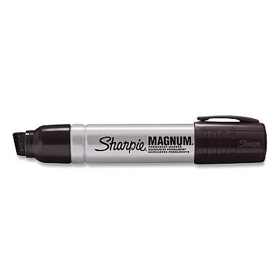 Sharpie Magnum Permanent Marker, Broad Chisel Tip, Black, 72/Carton (44001CT)