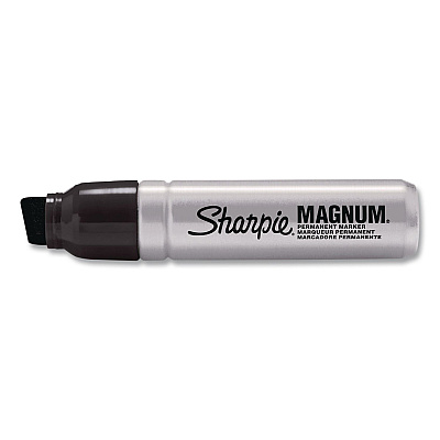 Sharpie Magnum Permanent Marker, Broad Chisel Tip, Black, 72/Carton (44001CT)