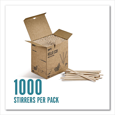 Perk Wood Stirrer, 7", 1,000/Pack (PK62345)