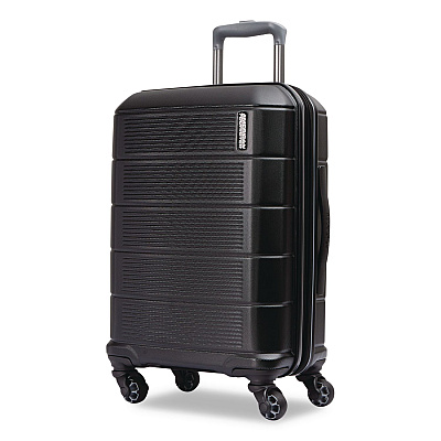 AMERICAN TOURISTER Stratum 2.0 Hardside Spinner Suitcase, 15 x 9.5 x 22, Jet Black (1423481465)
