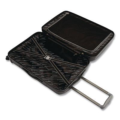 AMERICAN TOURISTER Stratum 2.0 Hardside Spinner Suitcase, 15 x 9.5 x 22, Jet Black (1423481465)