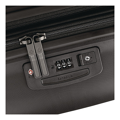 Samsonite Elevation Plus Hardside Spinner Suitcase, Fits Devices Up to 15", 15 x 10 x 23, Triple Black (1429102620)