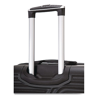 TUCCI VOYAGE Vertice ABS 2-Piece Luggage Set, Black (V000102PCBLK)