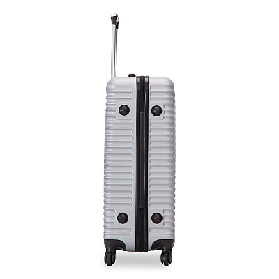TUCCI VOYAGE Vertice ABS 2-Piece Luggage Set, Silver (V000102PCSLV)