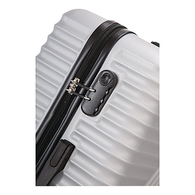 TUCCI VOYAGE Vertice ABS 2-Piece Luggage Set, Silver (V000102PCSLV)