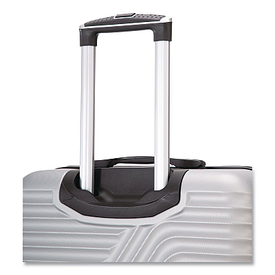 TUCCI VOYAGE Vertice ABS 2-Piece Luggage Set, Silver (V000102PCSLV)