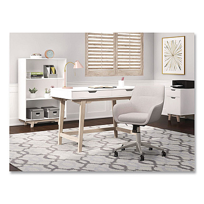 Thomasville Whitney Bookcase, Three Shelves, 31.75w x 14d x 48.25h, White (SPLSWHBKTV)