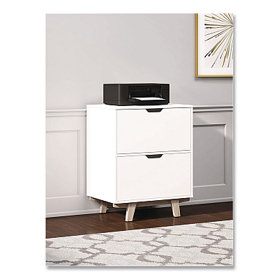 Thomasville Whitney 2-Drawer Lateral File Cabinet, Letter/Legal Size File Drawers, 23.75" x 20" x 31.25", White (SPLSWHLFTV)