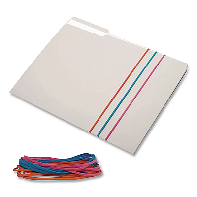 Alliance Rubber Rubber Rubber Reusable Solutions File Bands, Size 117B, Assorted Colors, 50/Pack (509906)