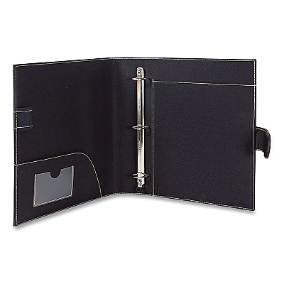 It's Academic D-Ring Non-View Binder, 3 Rings, 1" Capacity, 8.5 x 11, Black (92875)