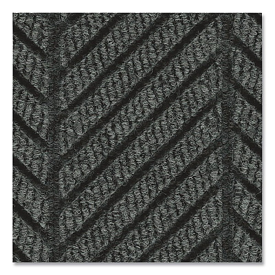 M+A Matting WaterHog Max Herringbone Classic Mat, Rectangular, Black Smoke Surface, 45" x 70" (22407046170)