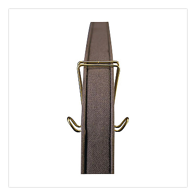 Artistic Double-Sided Coat Clip Cubicle Accessory, Metal, Brass (AOPT1309)