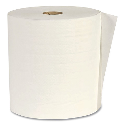 Woodland Hardwound Paper Towels, 1-Ply, 7.87" x 800 ft, White, 6/Carton (W80206)