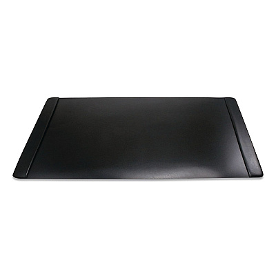 Advantus Faux Leather Desk Pad with Side Rails, 36" x 20", Black (75868)