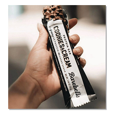 Barebells Cookies and Cream Protein Bars, 1.9 oz Individually Wrapped, 12/Box (VTN42964)