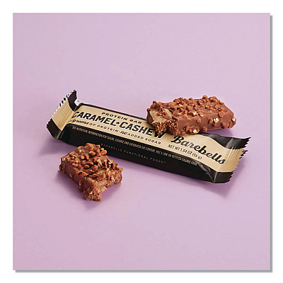 Barebells Caramel Cashew Protein Bars, 1.94 oz Individually Wrapped, 12/Box (VTN42966)