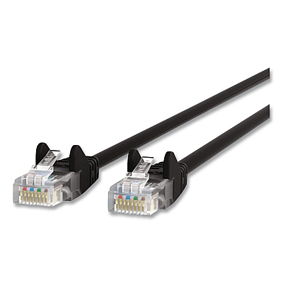 Belkin CAT5e Snagless Molded Patch Cable, 14 ft, Black (A3L791B14BLK)