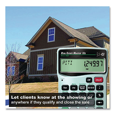Calc Industries Master 3405 Real Estate and Mortgage Calculator, 9-Digit LCD