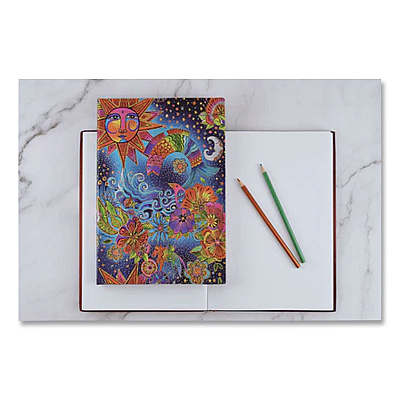 Chronicle Books Paperblanks Hardcover Journal, Laurel Burch Celestial Magic Artwork, Medium/College Rule, Multicolor Cover, (72) 9 x 7 Sheets (978143979691)