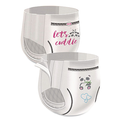 Cuties CutiePants Refastenable Training Pants for Girls, 2T-3T, Up to 34 lbs, 104/Carton (CR7008)