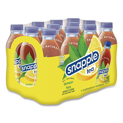 Snapple Flavored Tea, Lemon, 16 oz Bottle, 24/Carton (CAD00786)